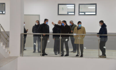 VALİ EROL, OKUL İNŞAATINI İNCELEDİ