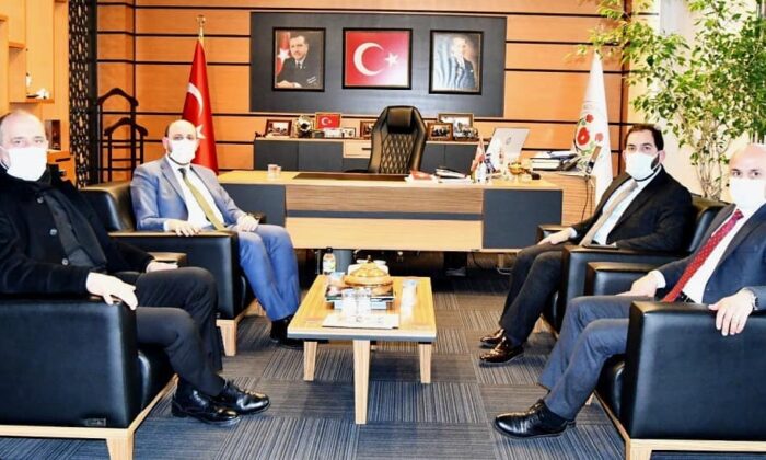 BAŞKAN ORAL, ÖNEMLİ KONUKLARINI AĞIRLADI