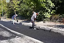 SUBAŞI'NA ASFALTLAMA YAPILIYOR