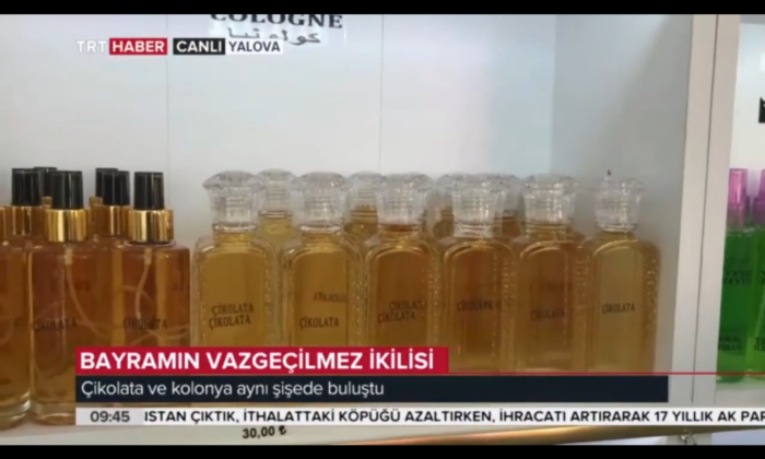 ÇİKOLATA VE KOLONYA AYNI ŞİŞEDE BULUŞTU