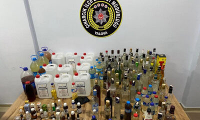 ÇOK SAYIDA SAHTE İÇKİYE EL KONULDU