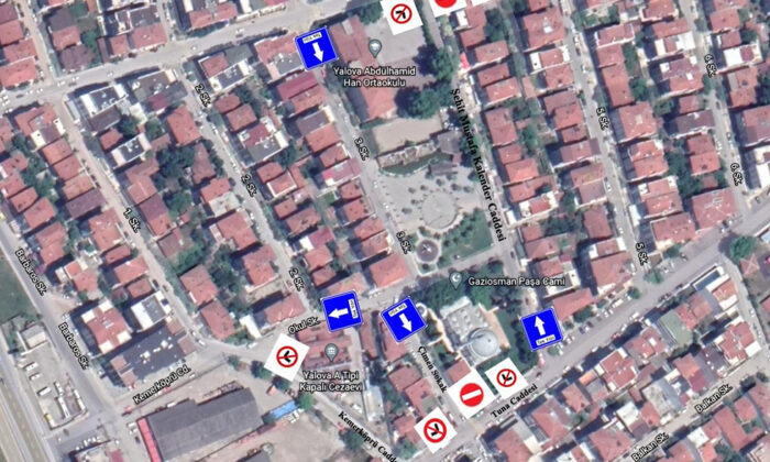 G.O.P MAHALLESİNDE YENİ TRAFİK AKIŞI BELİRLENDİ