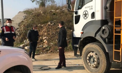 HAFRİYAT KAMYONLARINA DENETİM YAPILDI