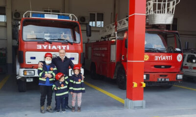 ALTINOVA’NIN MİNİK İTFAİYECİLERİ İŞ BAŞINDA