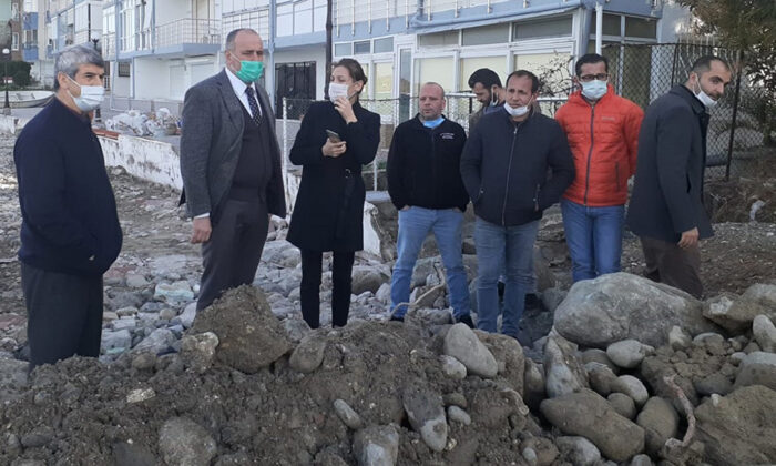 SOYER, SAHİL YOLU ÇALIŞMALARINI İNCELEDİ