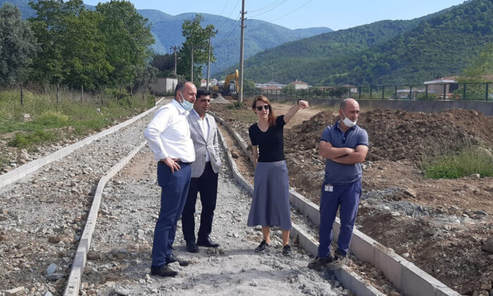 BAŞKAN SOYER, BİSİKLET YOLU ÇALIŞMALARINI İNCELEDİ