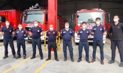 İTFAİYE BİRLİKLERİ UYUM İÇİNDE ÇALIŞIYOR