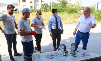ÇÖP KONTEYNERLERİ BAKIMA ALINDI
