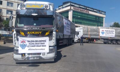 6 TIR MALZEME GÖNDERİLDİ