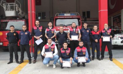 GÖNÜLLÜ İTFAİYECİLERE SERTİFİKA