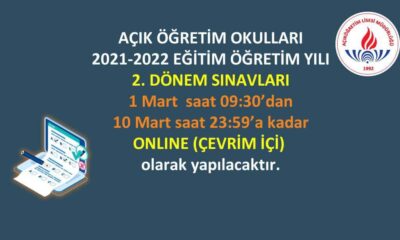 AÖL SINAVLARI ONLİNE YAPILACAK