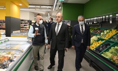 VALİ EROL, MARKETLERİ DENETLEDİ