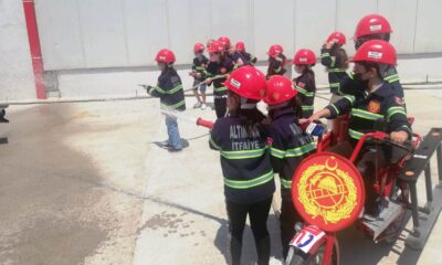 MİNİK İTFAİYECİLER, EĞLENEREK ÖĞRENİYOR